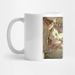 Vintage Science and Medicine, Doctors Performing Surgery in a Hospital ER Mug